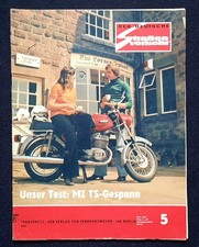 Der Deutsche Straßenverkehr 5/1976. MZ-TS-Gespann