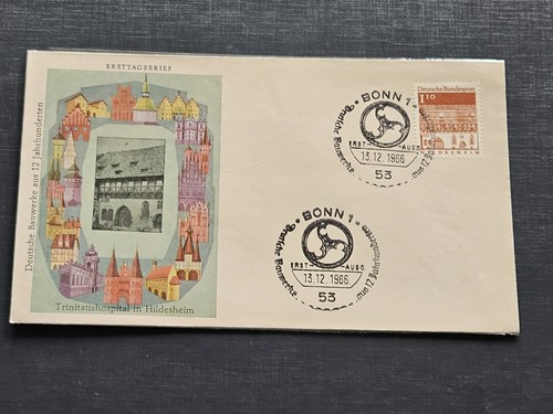 1966 bund fdc erstagsbrief - 1966,