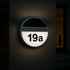 MeLiTec Solar LED Hausnummer