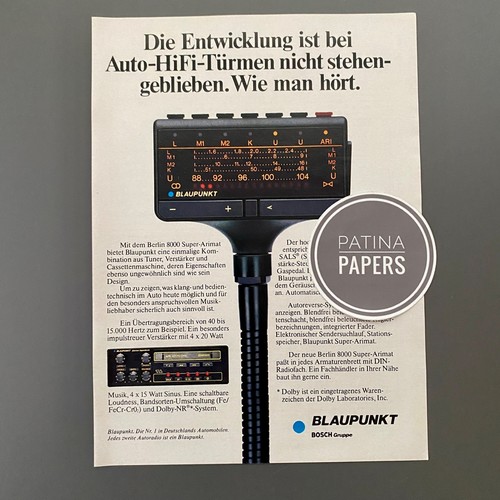1981 blaupunkt berlin 8000 - berlin,