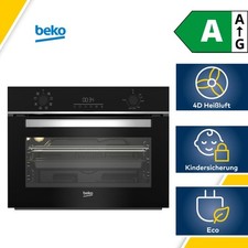 Beko BBCM13300X EEK: A Einbaubackofen, 60cm breit, 48L, Kindersicherung, SteamSh