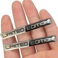 2x Universal 3D Limited Edition Epoxy Gel Auto Aufkleber Emblem Logo Schwarz
