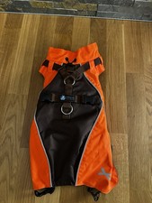 Anny X Regenmantel Mantel Geschirr orange braun XS Welpe Mops Dackel Pudel