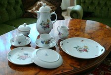 Fürstenberg Bunte Blume Kaffee-Service für 6 Personen gebraucht 24 Teilig