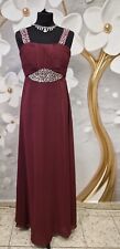 Cocktailkleid Abendkleid Ballkleid bordeaux lang Größe 38 Neu