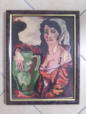 Gobelin Stickbild, gerahmt