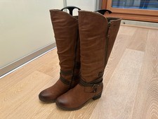 Relife w. Rieker Damen Hochschaft Winterstiefel Gr. 40 braun NEU Weitschaft