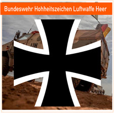 Bundeswehr Luftwaffe Heer Hoheitszeichen - Aufkleber