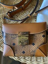 MCM Soft Berlin Visetos Belt Bag Small Cognac