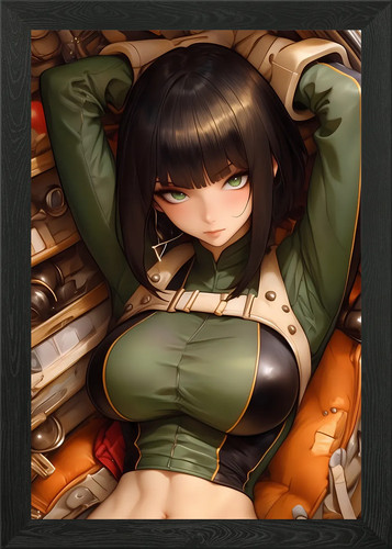 Anime girl green outfit - in,