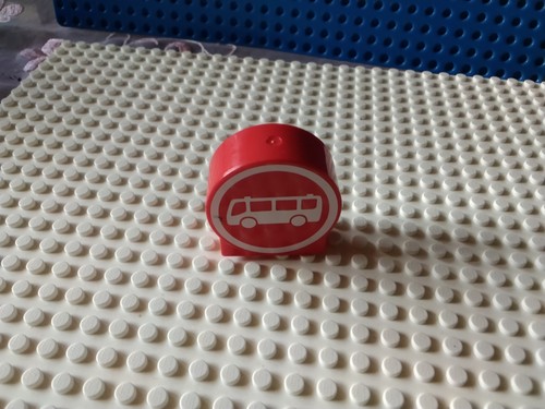 Lego duplo motivstein rund - 1x,