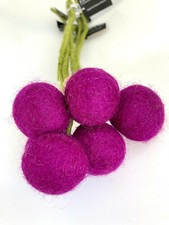 Filzblumen - 1 Stück - Blumen aus Filz (Ø2 cm / Ø3-4 cm) handgemacht Gry & Sif