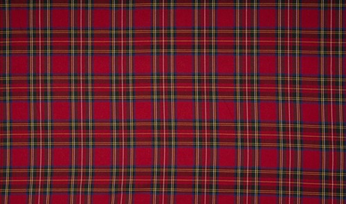 Scottish check tartan stoffrot - tartan,