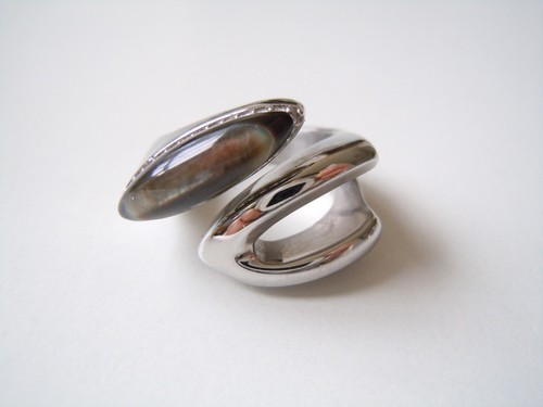Ring steel fossil - fossil, edelstahl