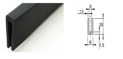 Fassungsprofil kantenschutz - fassungsprofil,
