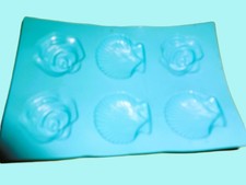 türkis Muschel Rose Butterform Butter Form Küchenhelfer DEKOFORM Deko Küche