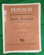 Notenheft "sechs Sonaten" für