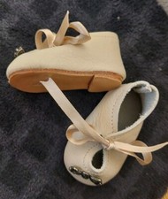 weiche  beige Lederschuhe für