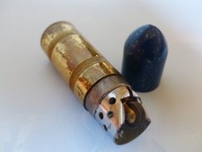 Ungezündet antik Landser Benzin Feuerzeug aus Patrone  1 WK Lighter Top