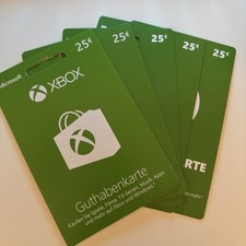 Xbox-Guthabenkarten im Wert