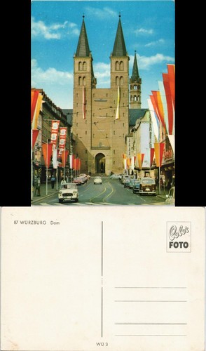 Ansichtskarte würzburg dom - ansichtskarte, vw