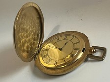 1960er Mechanische Vintage Taschenuhr  Sprungdeckel HAU läuft gut Swiss