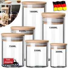 5x Vorratsglas aus Glas