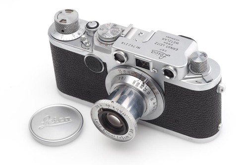 Leitz leica iif chrome - leica, red