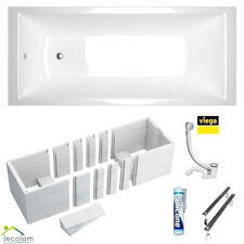 Badewanne Tami Acrylwanne Wanne 140 150 160 170x70 180x80 Träger + Siphon Viega