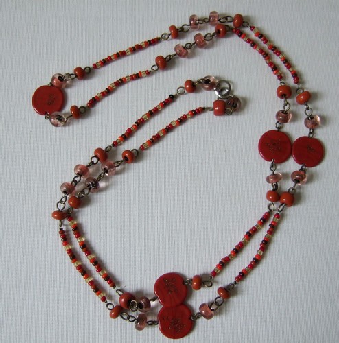 Langani collier glas metall - _collier_glas, /