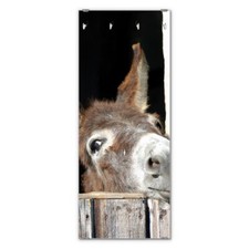 banjado Wandgarderobe Echtglas 50x125cm Garderobe mit 7 Haken Nicki