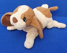 KIDS GLOBE HUND STOFFTIER KUSCHELTIER 28 CM DOG BEANIE PLÜSCHTIER BRAUN