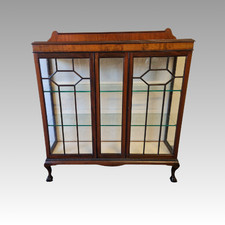 Antike Chippendale Vitrine Mahagoni England 1860
