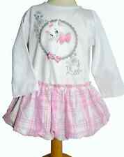 Disney Aristocats Marie Ballonkleid Kleid festlich Glitzer Baumwolle Gr.62 neu