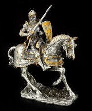 Ritter auf Pferd mit Schwert II - Veronese Mittelalter Ritterrüstung Ritter Deko