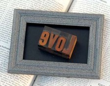 LOVE Collage Holzlettern