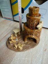 K3 /  Räucherkerzen Keramik E.P Kamin  Weihnachten Erzgebirge ? sehr schön DEKO