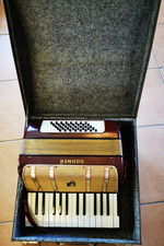 HOHNER Starlet 40  Akkordeon Schifferklavier alt Vintage mit Koffer 16 Tasten