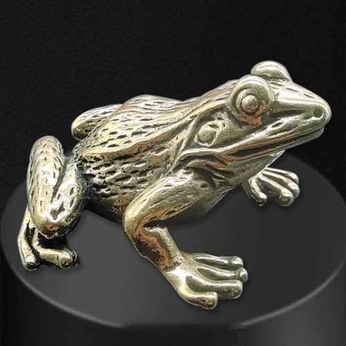 Vintage massiv messing frosch - messing,