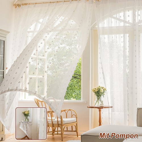 Weiß voile vorhänge gardinen - voile,