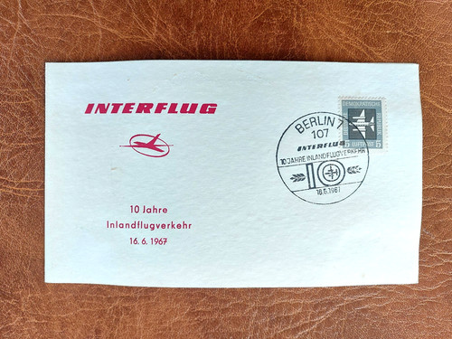Gedenkblatt ddr interflug - ddr,