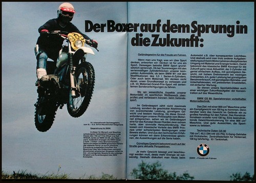 Bmw motorrad gs werbung - bmw, 80
