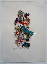 JAMES RIZZI *** 3D UNIKAT "PILE UP" AUS 1983 *** GERAHMT ! TOP RARITÄT !