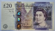 BANK OF ENGLAND £20 AUNC/ D15