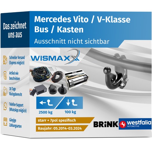 Anhängerkupplung für vito - für,
