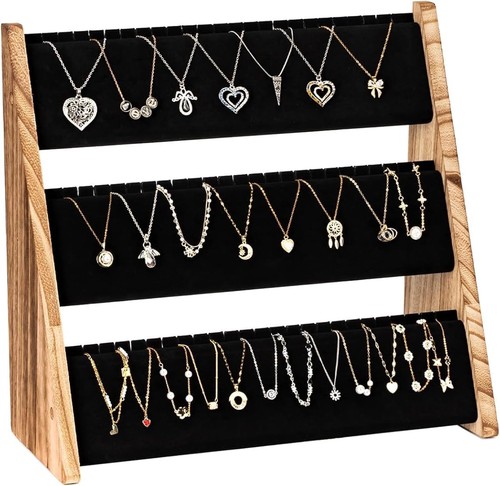 Samt halskette schmuck display - samt,