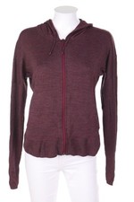NIKE Strickjacke Cardigan Zipper Logo-Stickerei S aubergine