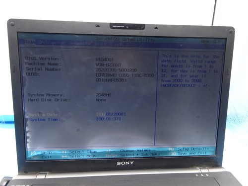 Sony vaio pcg 9131m - sony, pcg-9131m