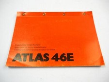 Atlas 46E Radlader Ersatzteilliste Ersatzteilkatalog Spare Parts List 1993