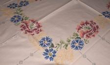 Alte Tischdecke Handbestickt